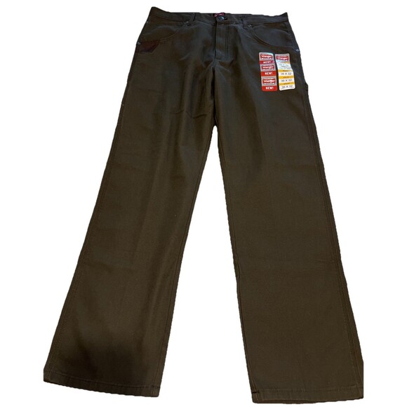 Wrangler Workwear Carpenter Utility Pants Men's 36x32 Green Regular Fit Durable - Picture 1 of 15
